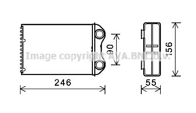 AVA QUALITY COOLING Теплообменник, отопление салона BW6426